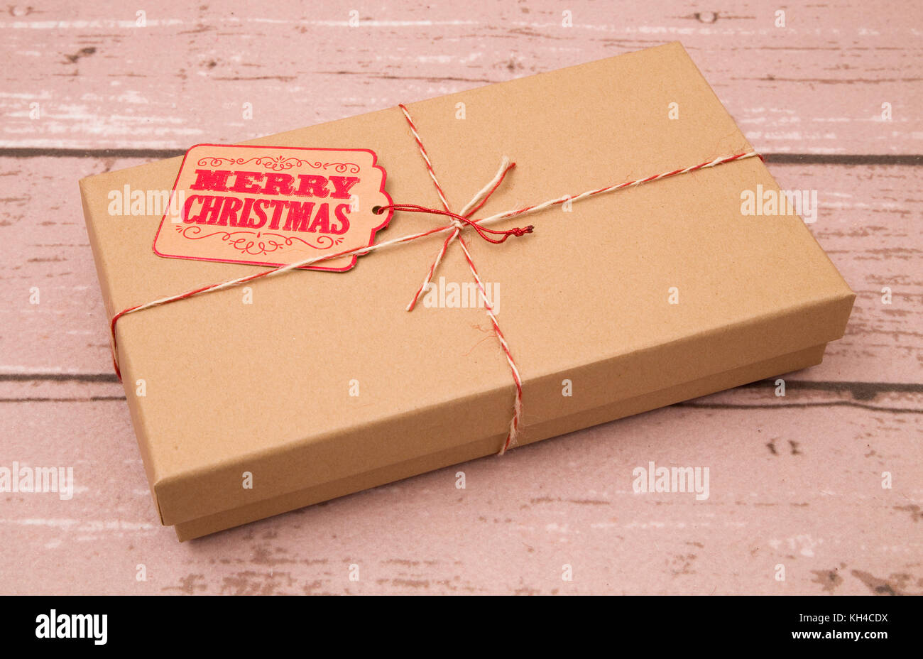 Brown Paper Package Tied up with String Stock Photo - Alamy