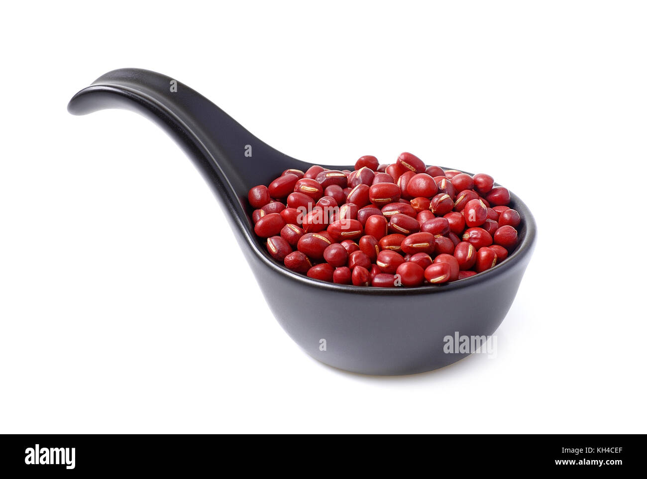 Red beans in a cup on a white background.health natural more red beans in cup Stock Photo
