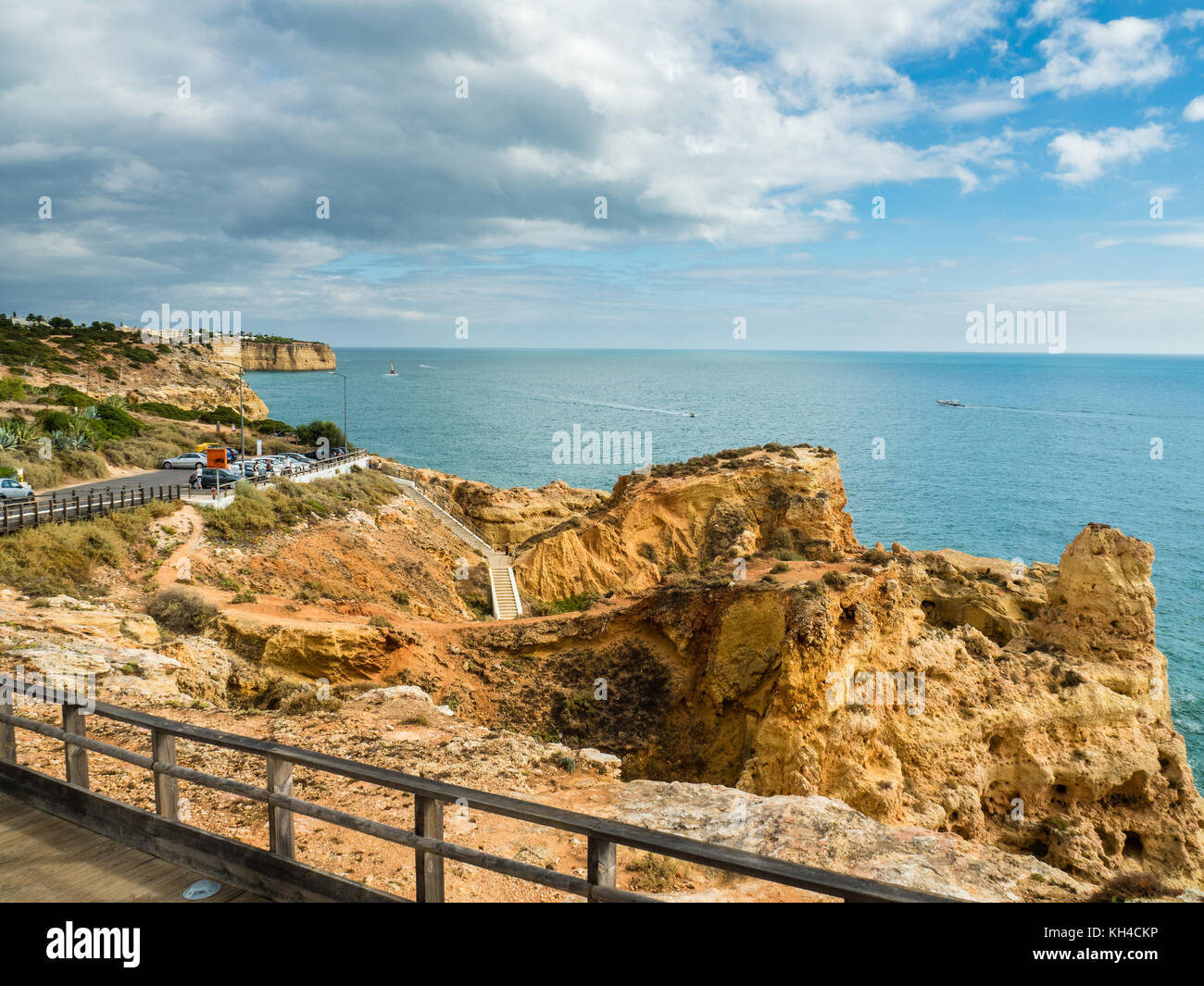 Algar Seco Cliff Walk, Carvoeiro in southern Portugal Stock Photo