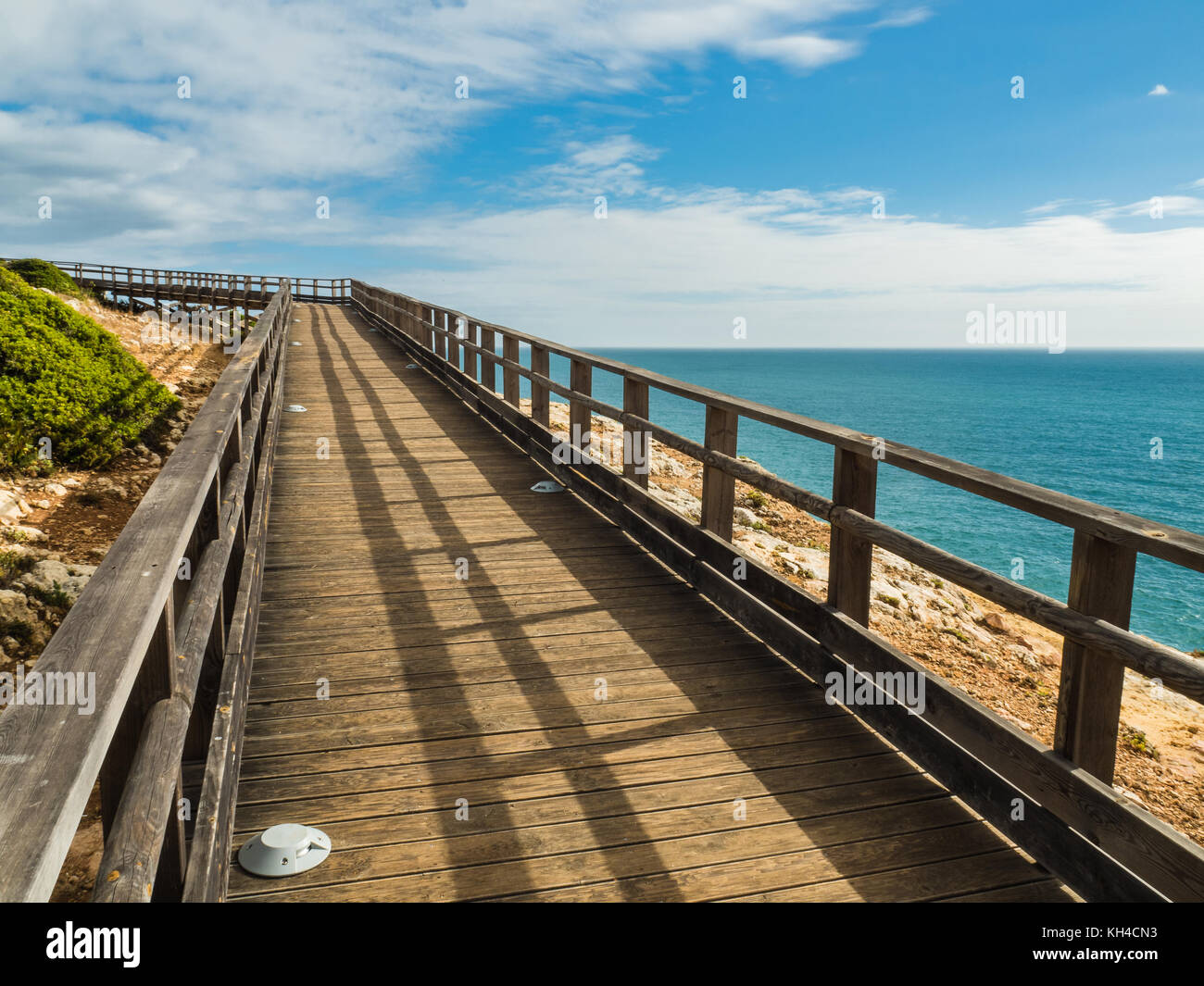 Algar Seco Cliff Walk, Carvoeiro in southern Portugal Stock Photo