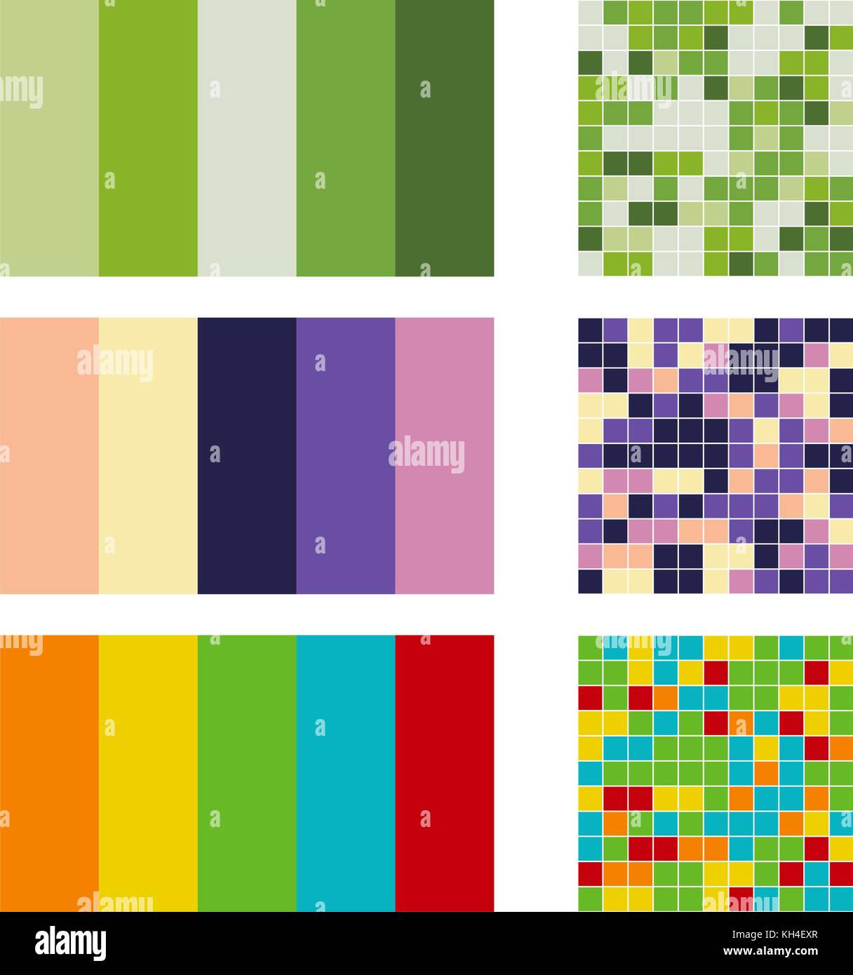 color palette set background. Harmony color combos spectrum Stock ...