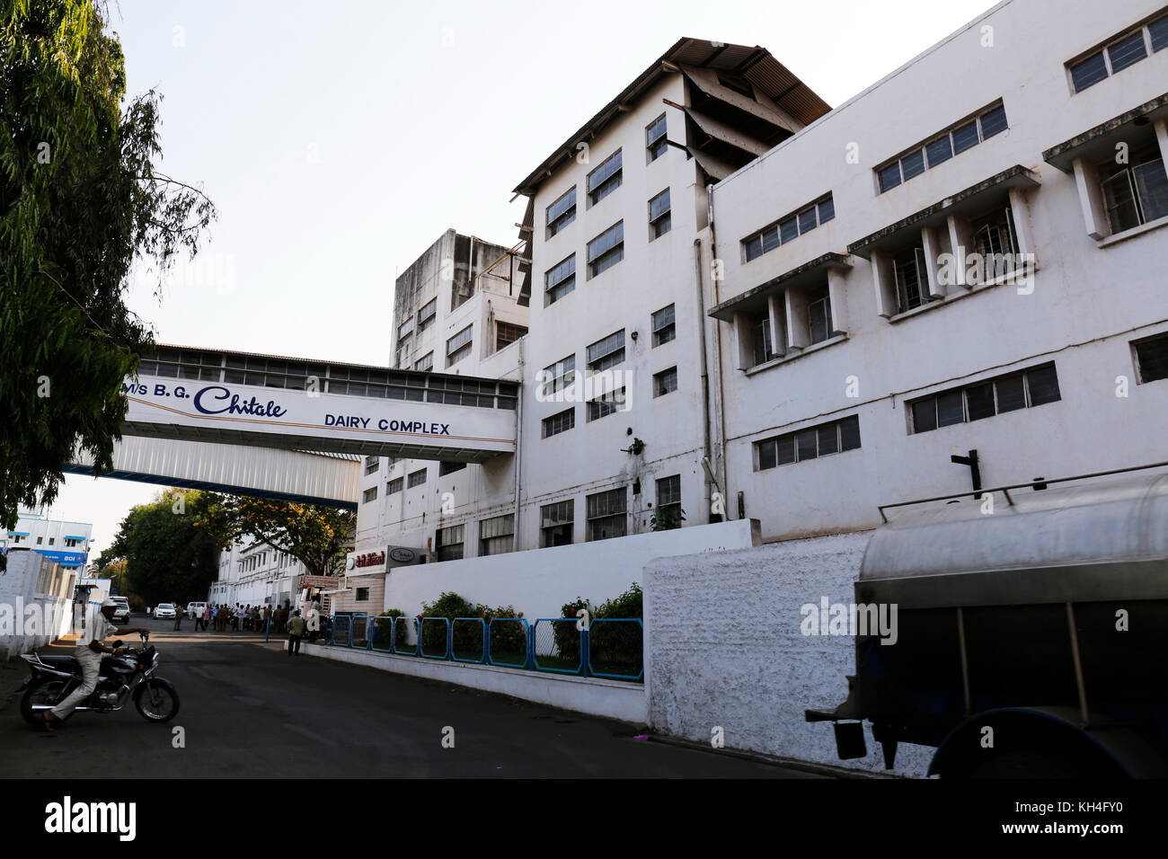 Chitale milk dairy factory building, sangli, Maharashtra, India, Asia