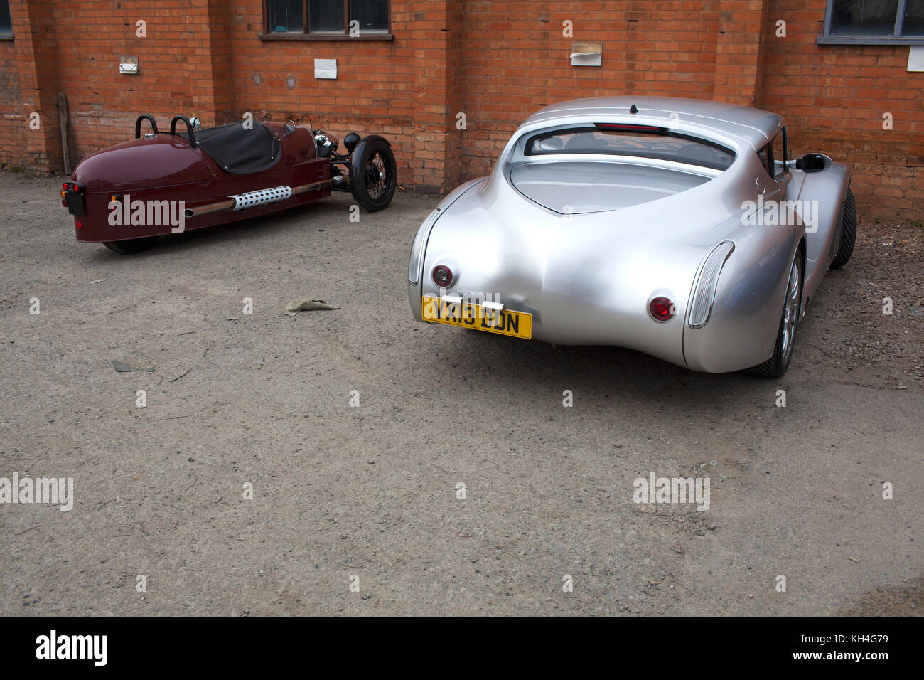motor cars parked at the company headquarters Stock Photo Alamy