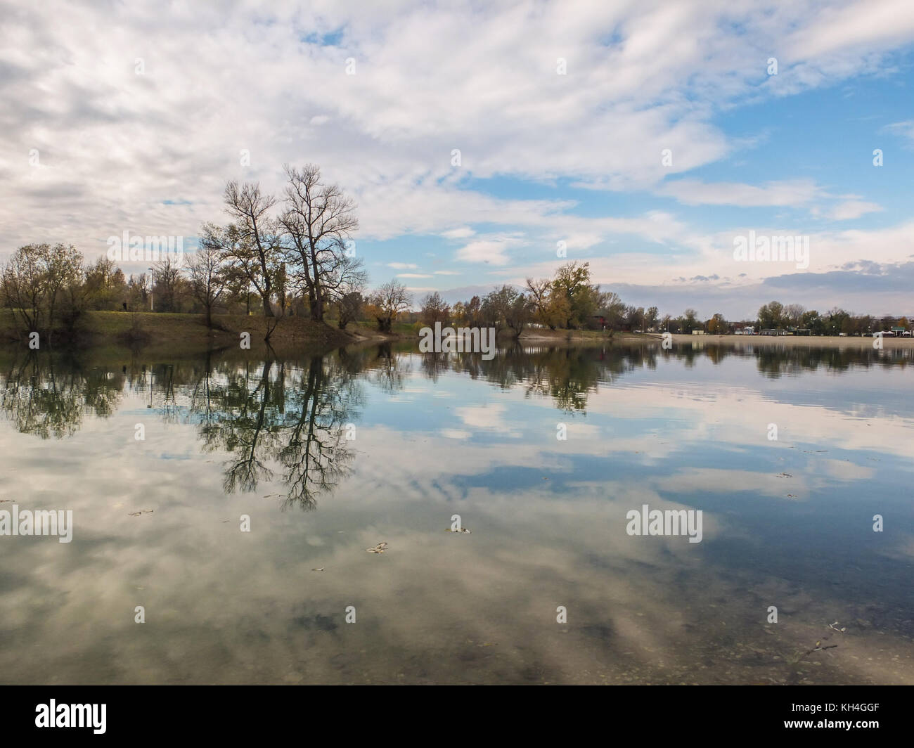 Jarun Lake in Zagreb (Croatia) Stock Photo