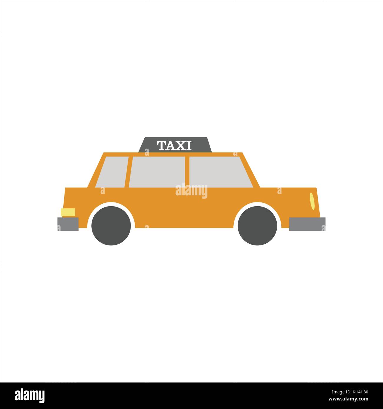 Taxi Side View Illustration Stock Vector Image & Art - Alamy