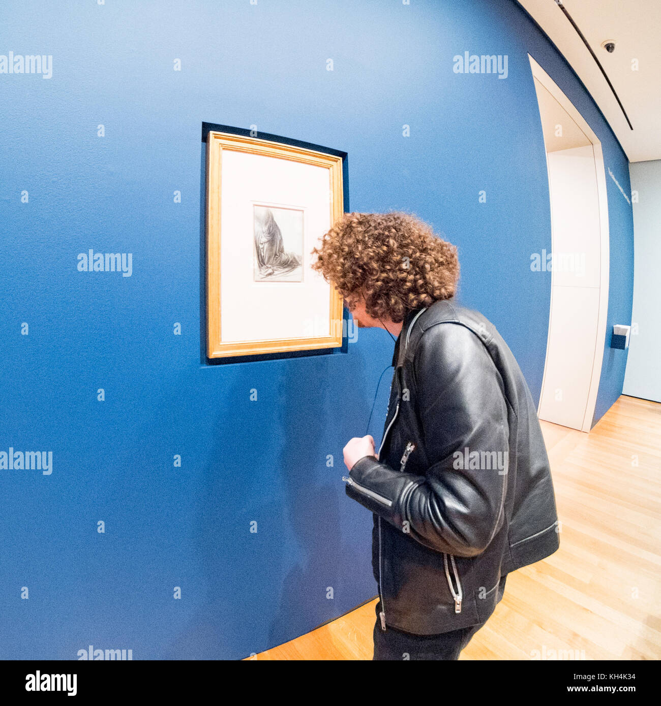 Leonardo da Vinci drawing, a drapery study for the angel in The Virgin of the Rocks (c.1491/29