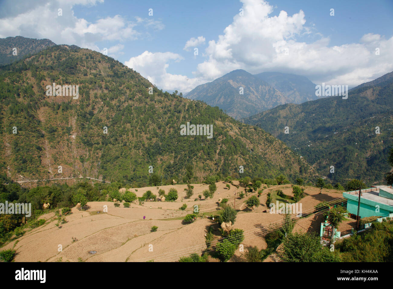 Beautiful Himalaya Mountain, Char dam yatra, Badarinath Road, Valley Himalayan, Uttrankhand, India, (Photo Copyright © Saji Maramon) Stock Photo