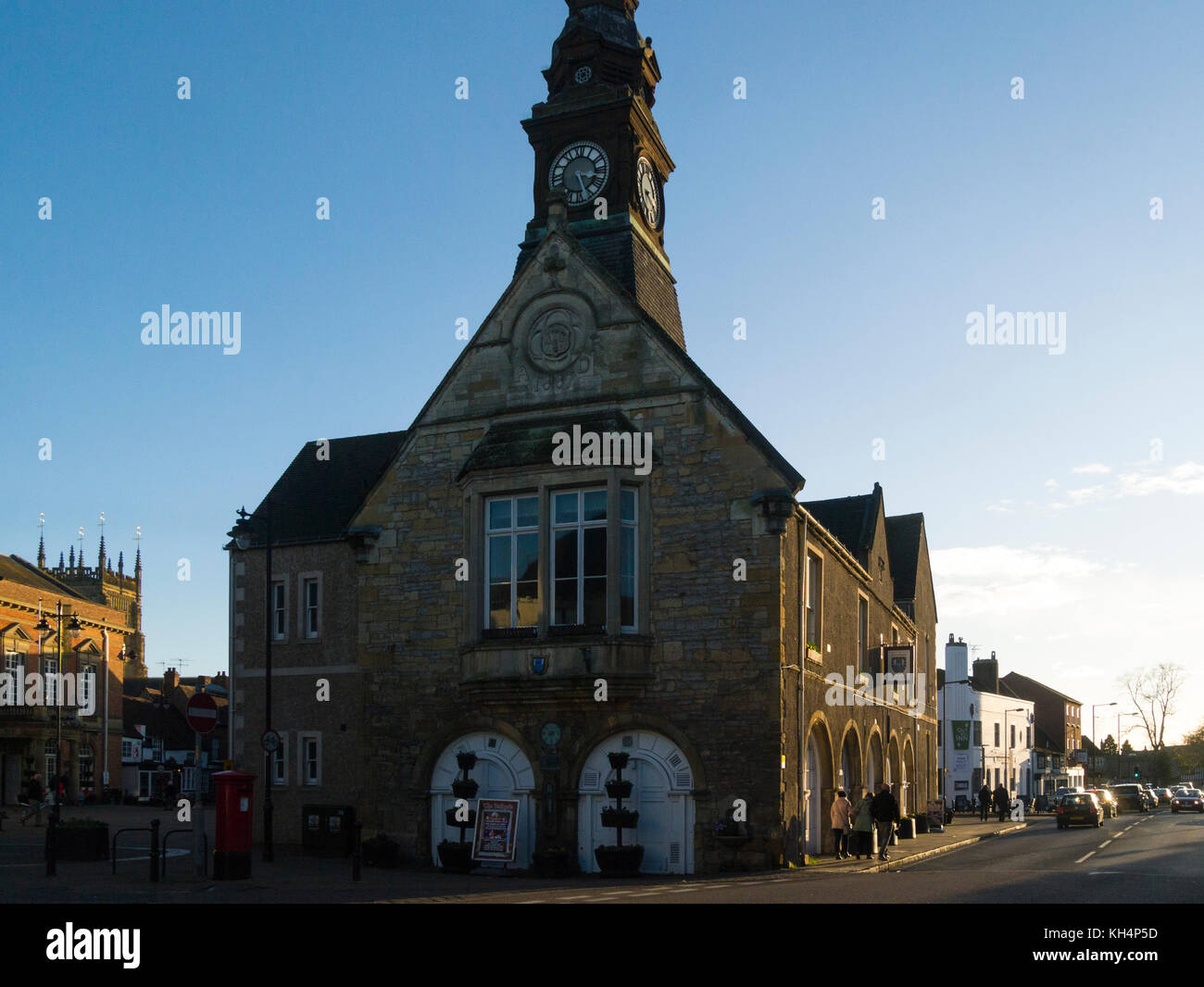 Historic Town Hall Abbey Road Evesham Worcestershire England UK Stock