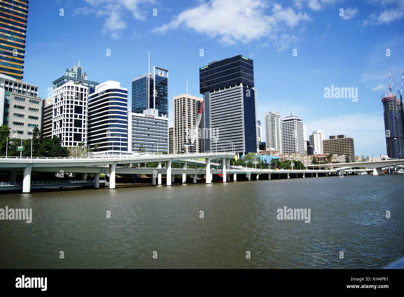 The centre of Brisbane and its River, Australia Stock Photo Alamy