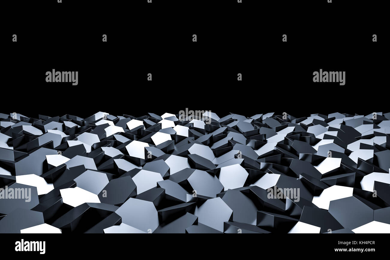 hexagonal geometric modern background 3d rendering image Stock Photo ...