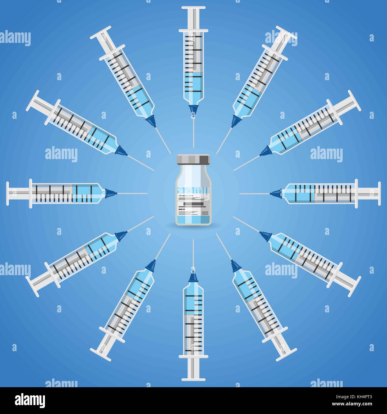 plastic medical syringe and vial icon Stock Vector Image & Art - Alamy