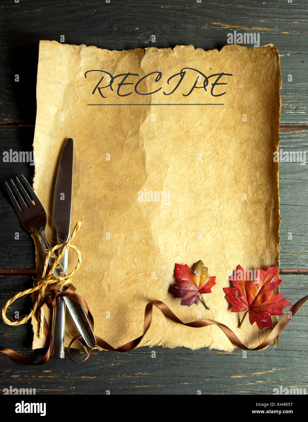Paper recipe hi-res stock photography and images - Alamy