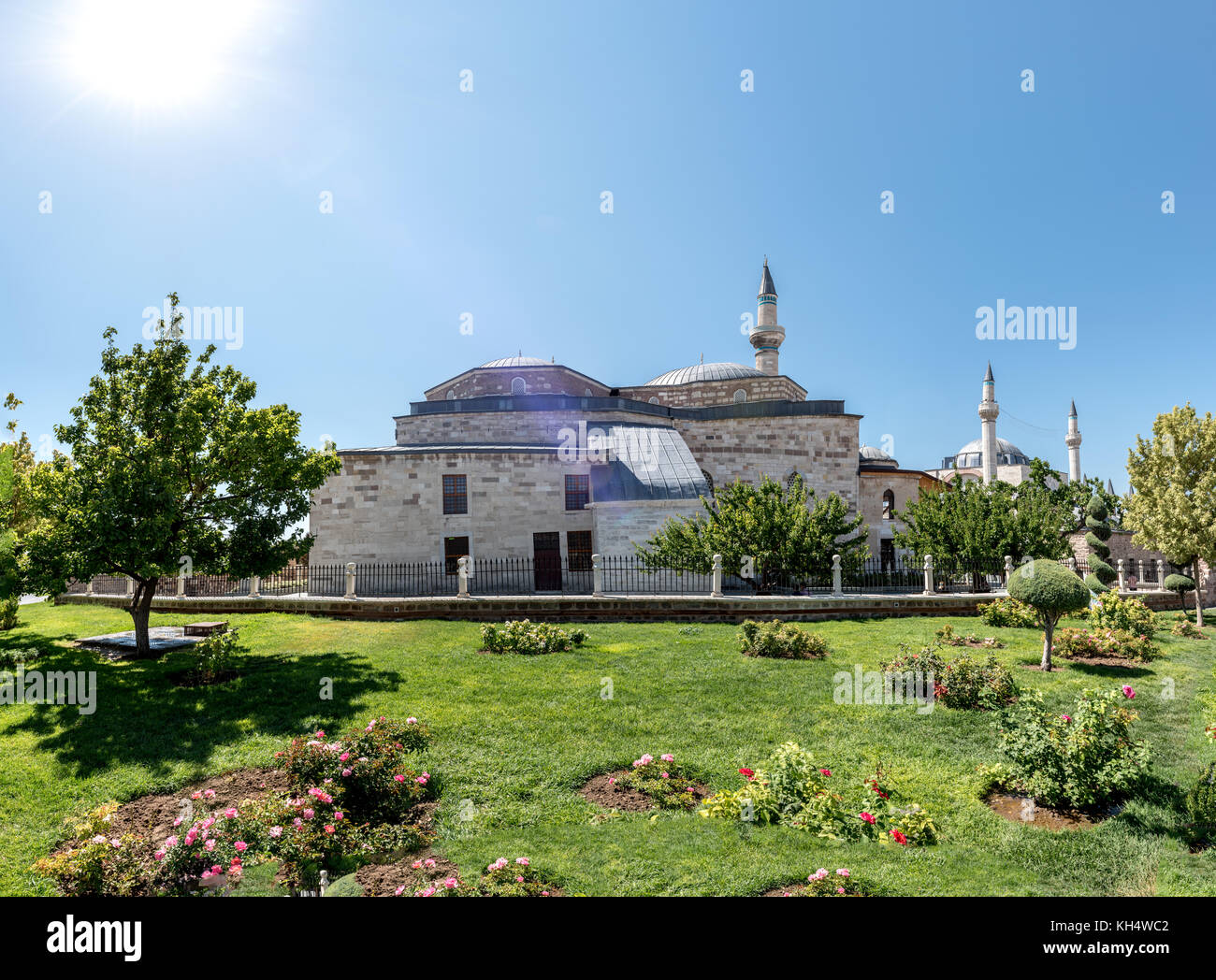 exterior-panoramic-view-of-mevlana-museum-in-konya-turkey-28-august
