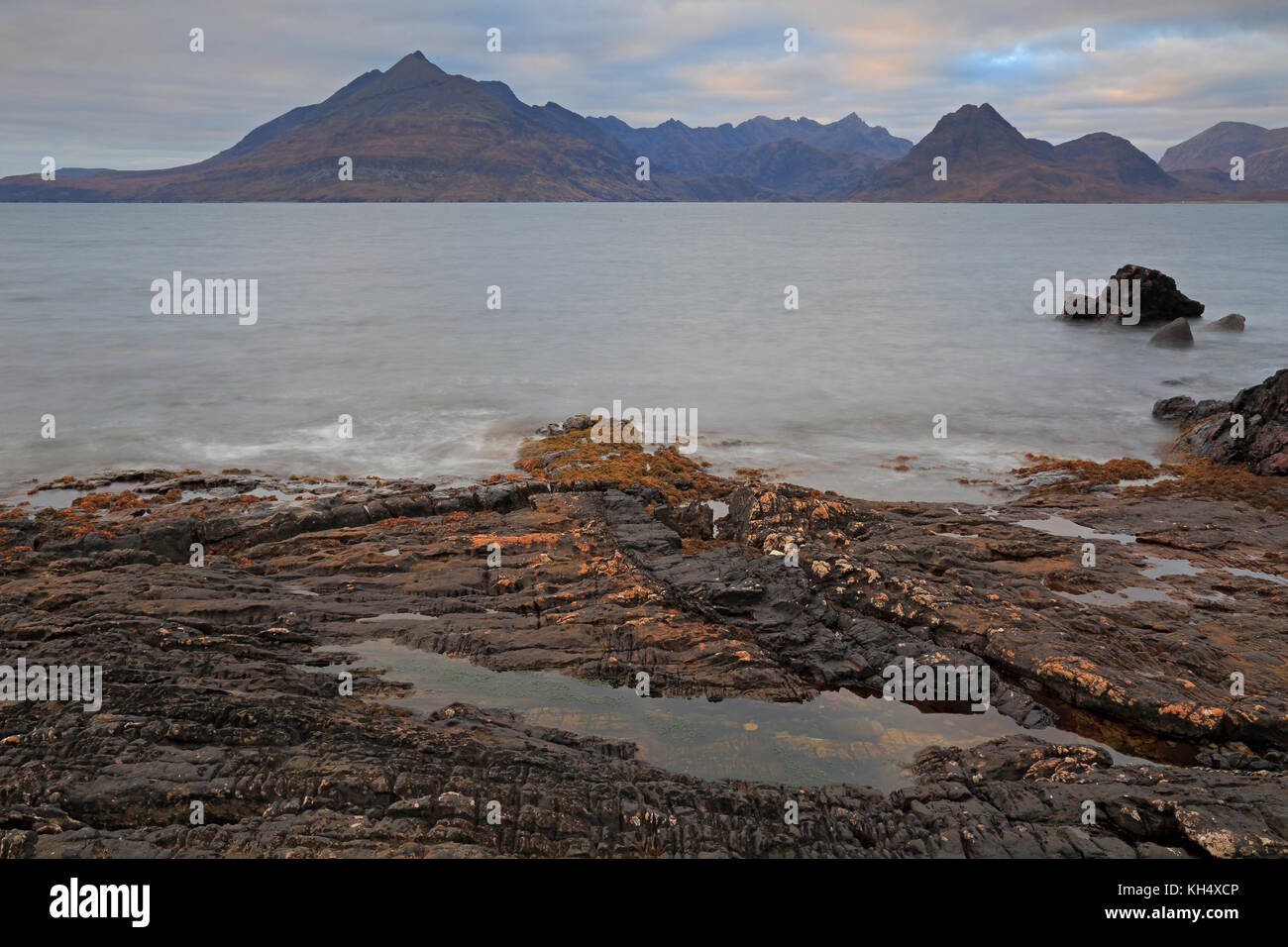 View Of The Cullins From Elgol Beach Isle Of Skye Stock Photo - Alamy