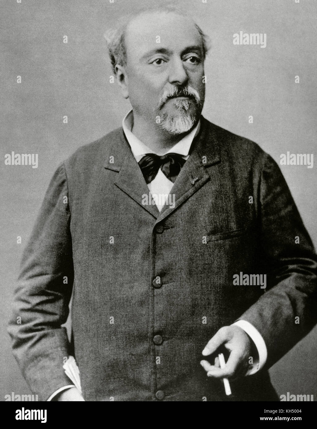 Emmanuel Chabrier (1841-1894). French composer. Portrait. Photography. Stock Photo