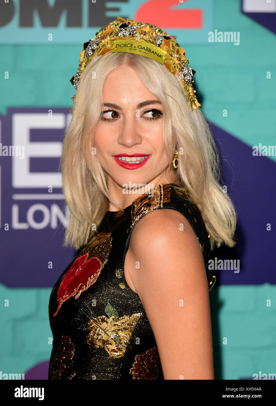 Pixie Lott attending the MTV Europe Music Awards 2017 held at The SSE