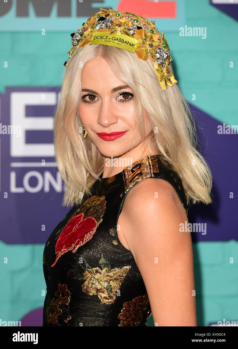 Pixie Lott attending the MTV Europe Music Awards 2017 held at The SSE