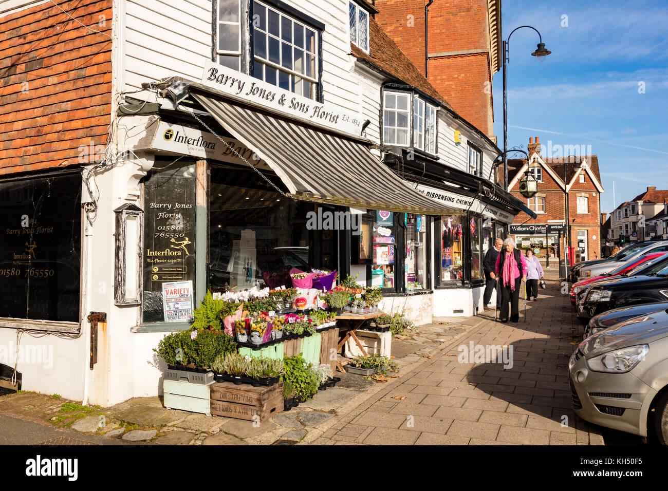 Traditional Florist shop in an historic building on Tenterden High