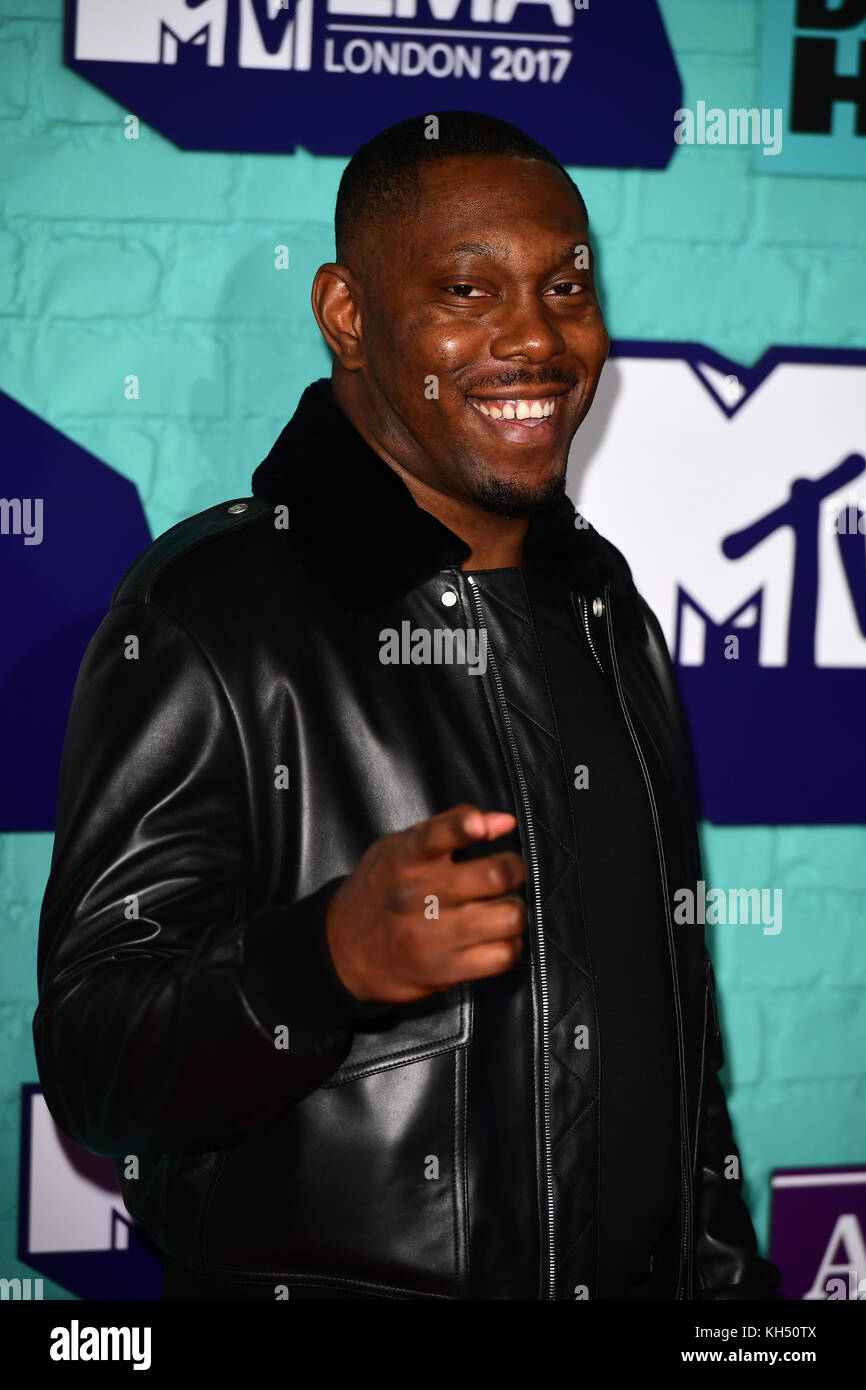 Dizzee Rascal Press Dizzee Rascal attending the MTV Europe Music Awards 2017 held at The ...