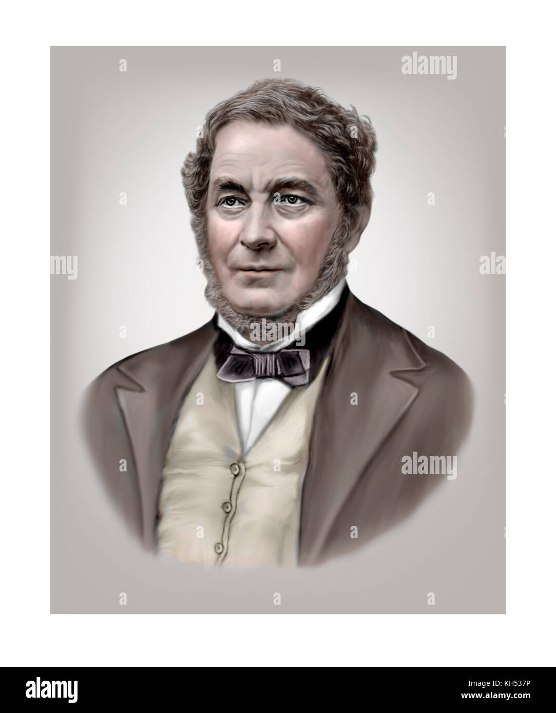 Robert Bunsen, 1811 - 1899, German Chemist Stock Photo