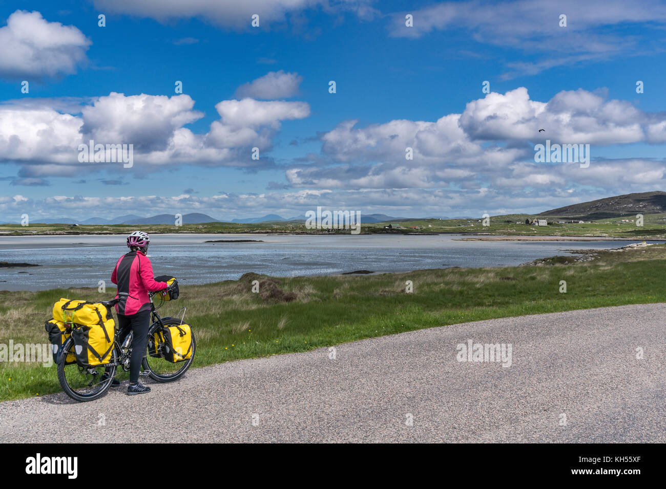 Trumaisgearraidh, North Uist, from the A865 road Stock Photo