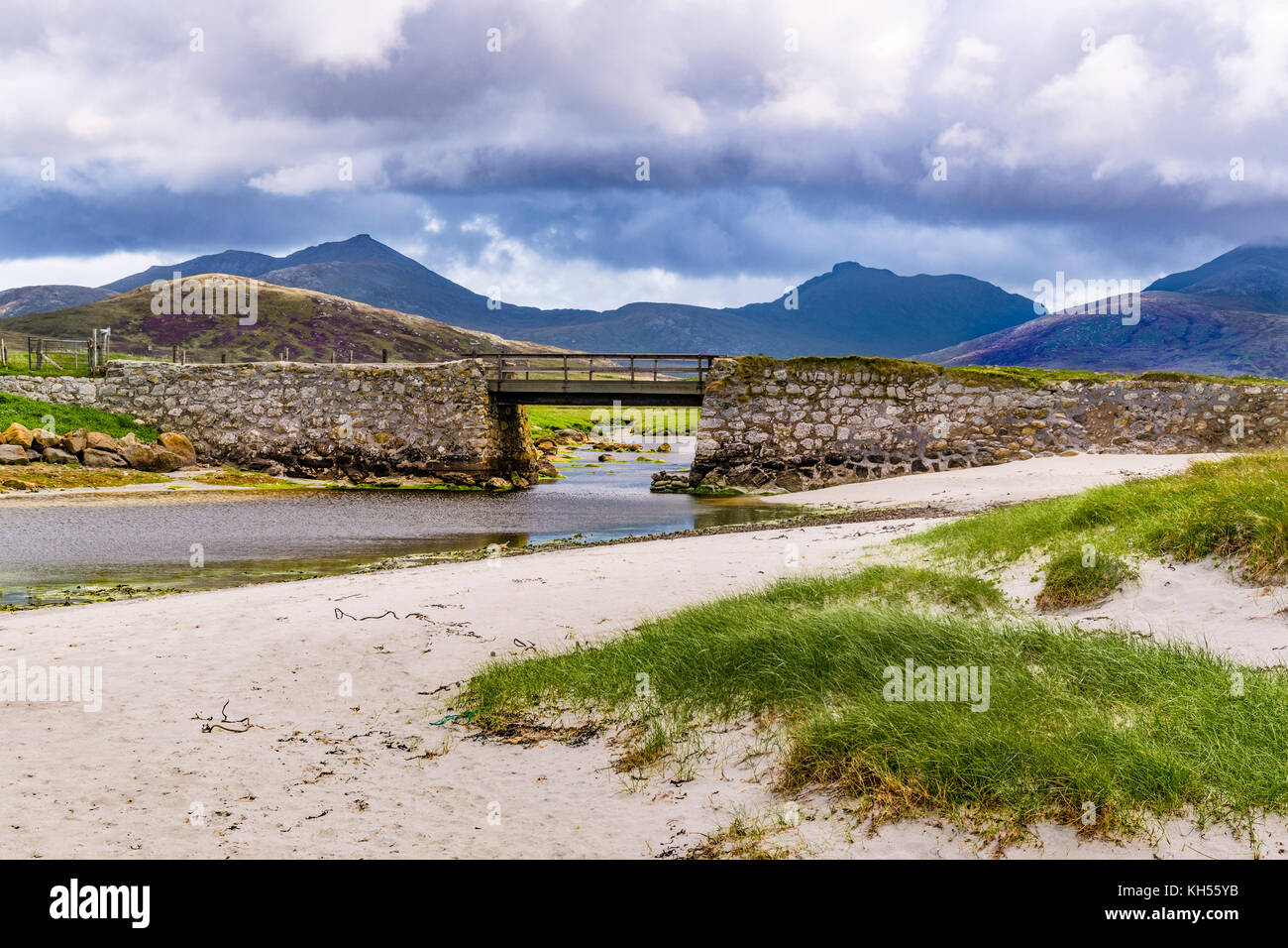 River Howmore, South Uist, The Outer Hebrides, Scotland. Stock Photo