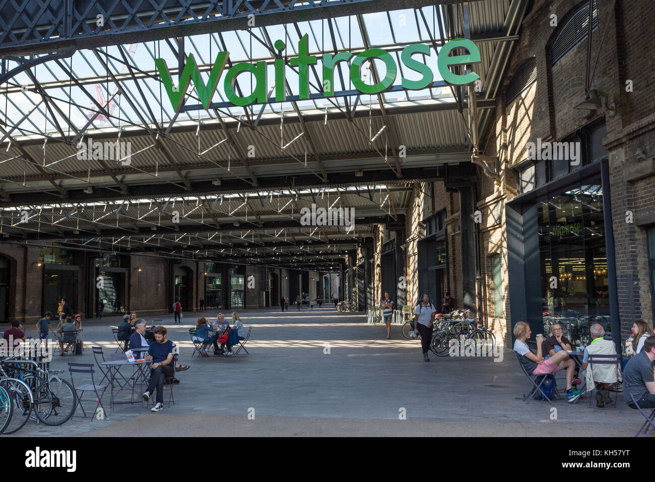 Waitrose, West Handyside Canopy, King's Cross, London, UK Stock Photo