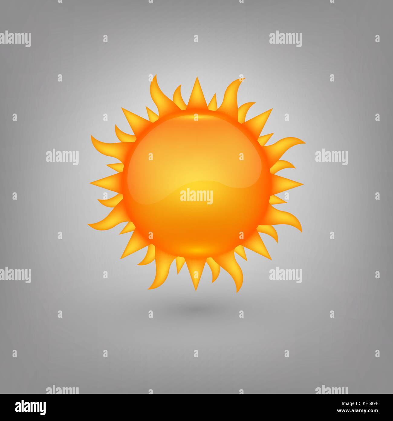Icon weather. Sun. Vector illustration in eps10 Stock Vector Image ...