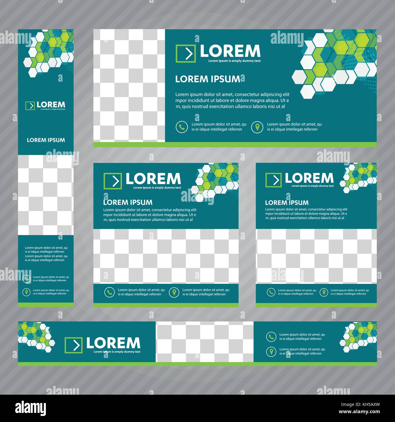 Horizontal banner button templates blank hi-res stock photography and ...