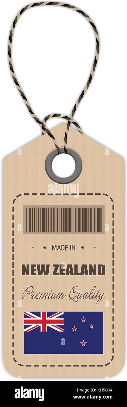 Hang Tag Made In New Zealand With Flag Icon Isolated On A White Background Vector Illustration Stock Vector Image Art Alamy<script async src=