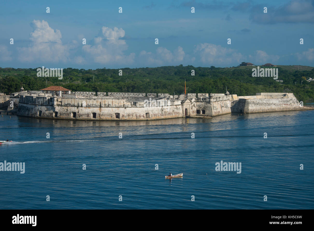 South America, Colombia, Cartagena. Old Spanish walls that once guarded