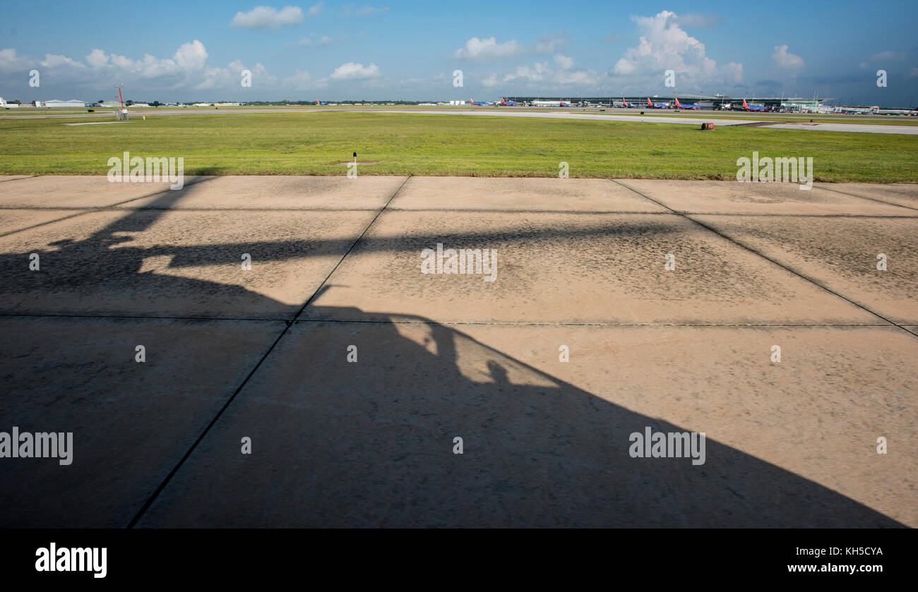 U.S. Secretary of Agriculture Sonny Perdue surveying agricultural damage from Hurricane Harvey