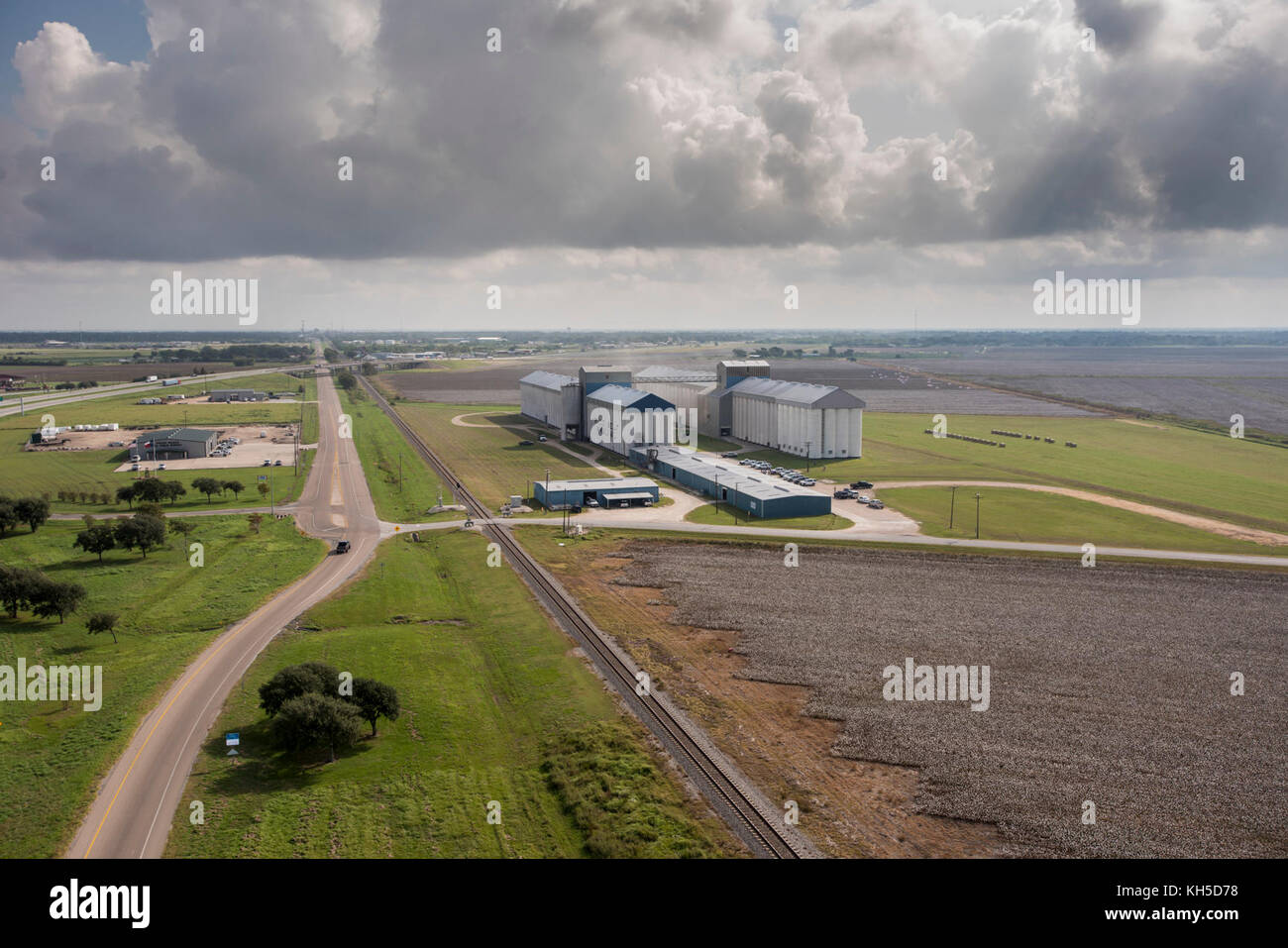 U.S. Secretary of Agriculture Sonny Perdue surveying agricultural damage from Hurricane Harvey
