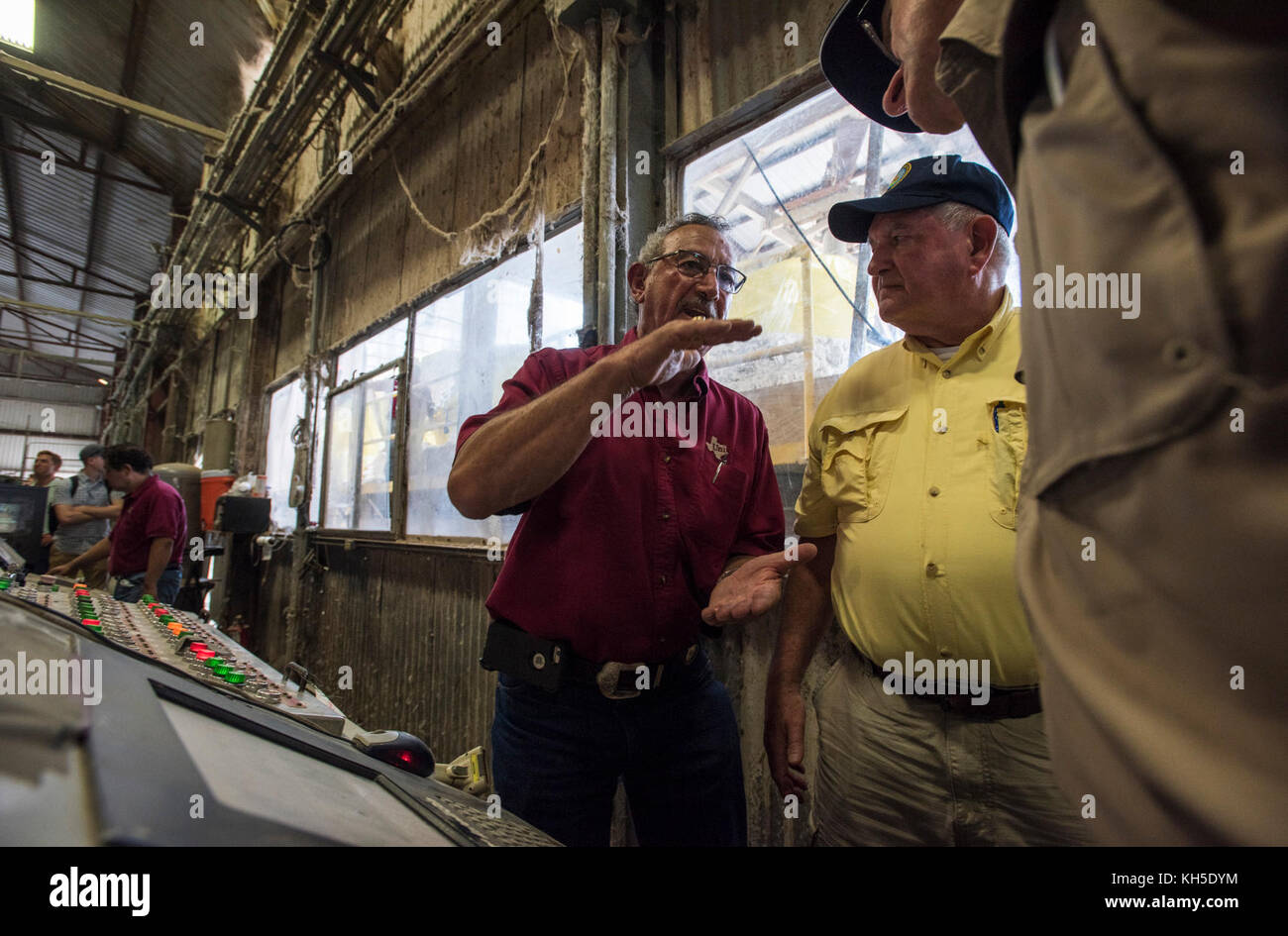 U.S. Secretary of Agriculture Sonny Perdue surveying agricultural damage from Hurricane Harvey