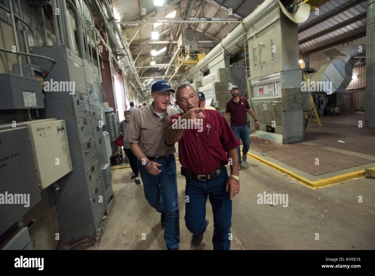 U.S. Secretary of Agriculture Sonny Perdue surveying agricultural damage from Hurricane Harvey