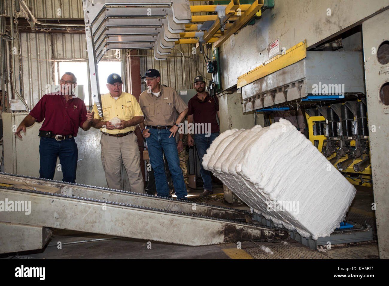 U.S. Secretary of Agriculture Sonny Perdue surveying agricultural damage from Hurricane Harvey