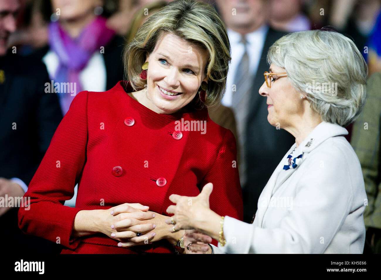 Belgiens Königin Mathilde d’ Udekem d’ Acoz Stock Photo Alamy