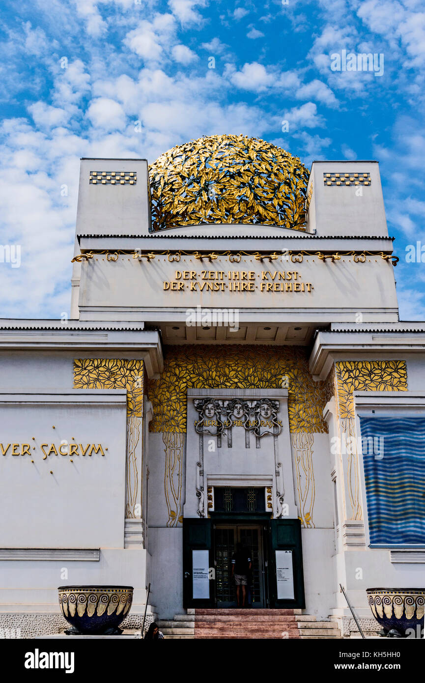 Vienna (Austria): Museum of the Sezession; Wien: Museum der Wiener Sezession, Stock Photo