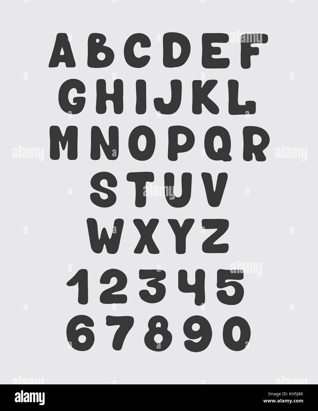 alphabet design set numbers and letters Stock Vector Image & Art - Alamy