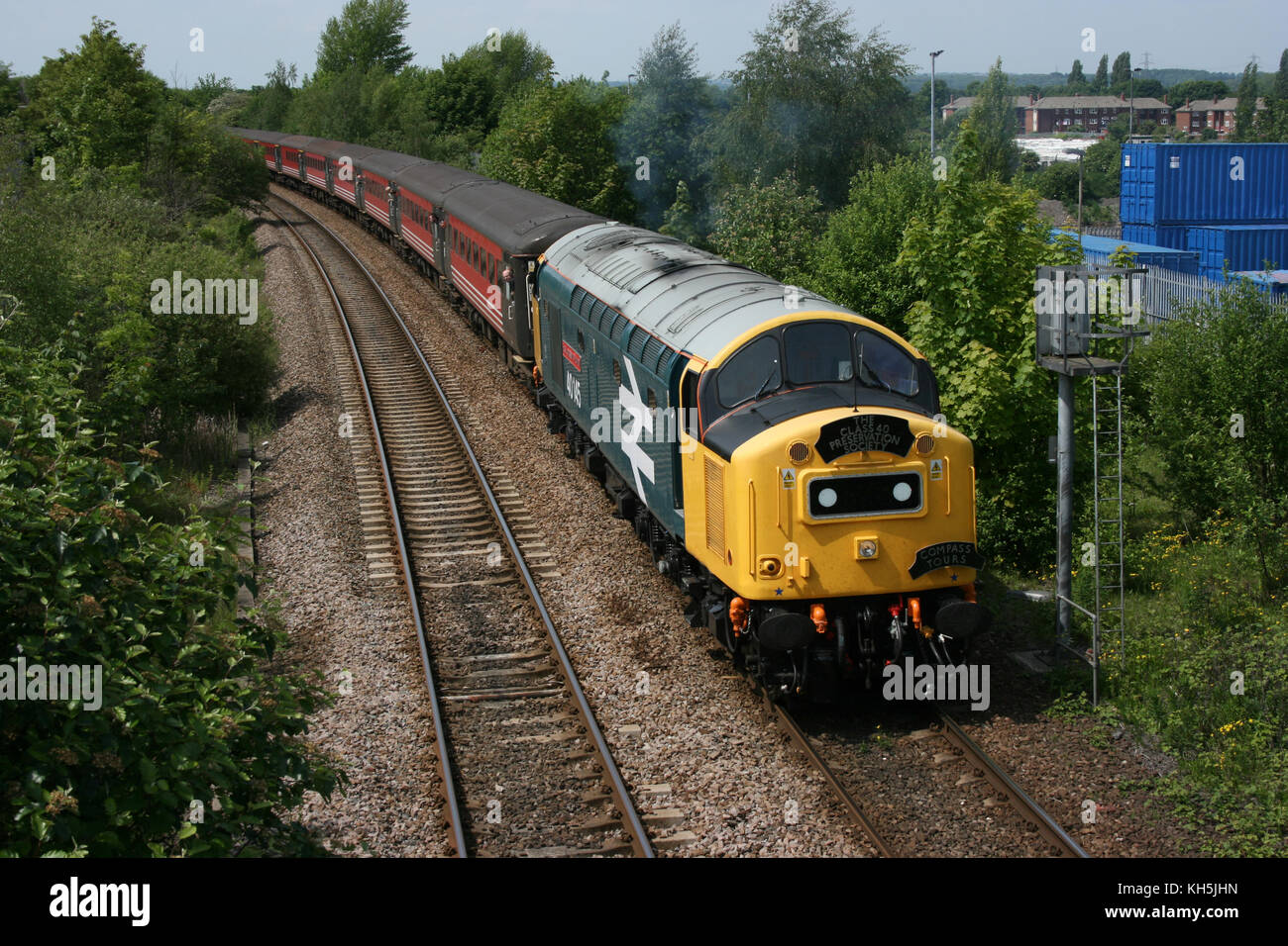 British Diesel Class 40 No 40135 'East Lancashire Railway