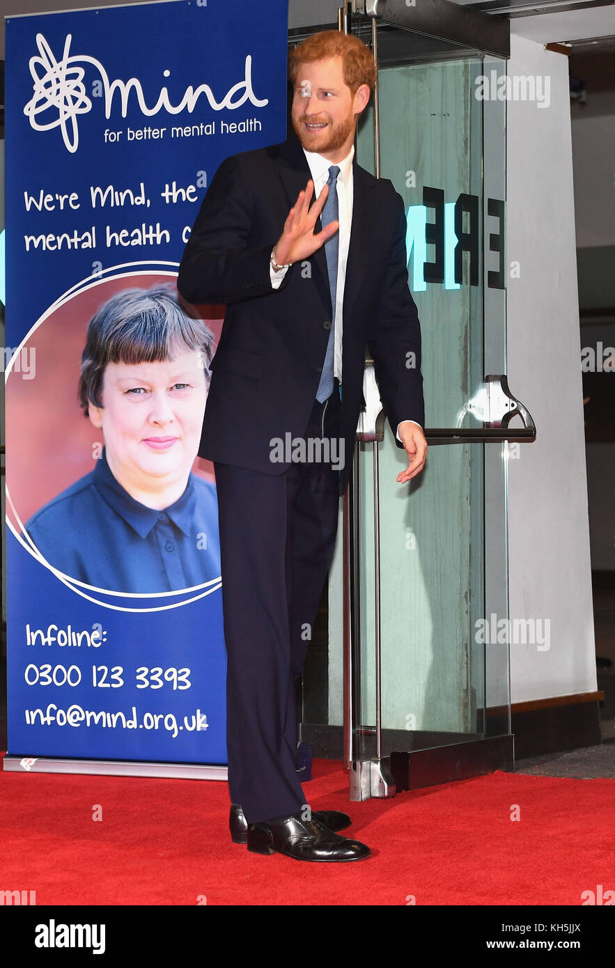 Prince Harry arrives at the Virgin Money Giving Mind Media Awards in