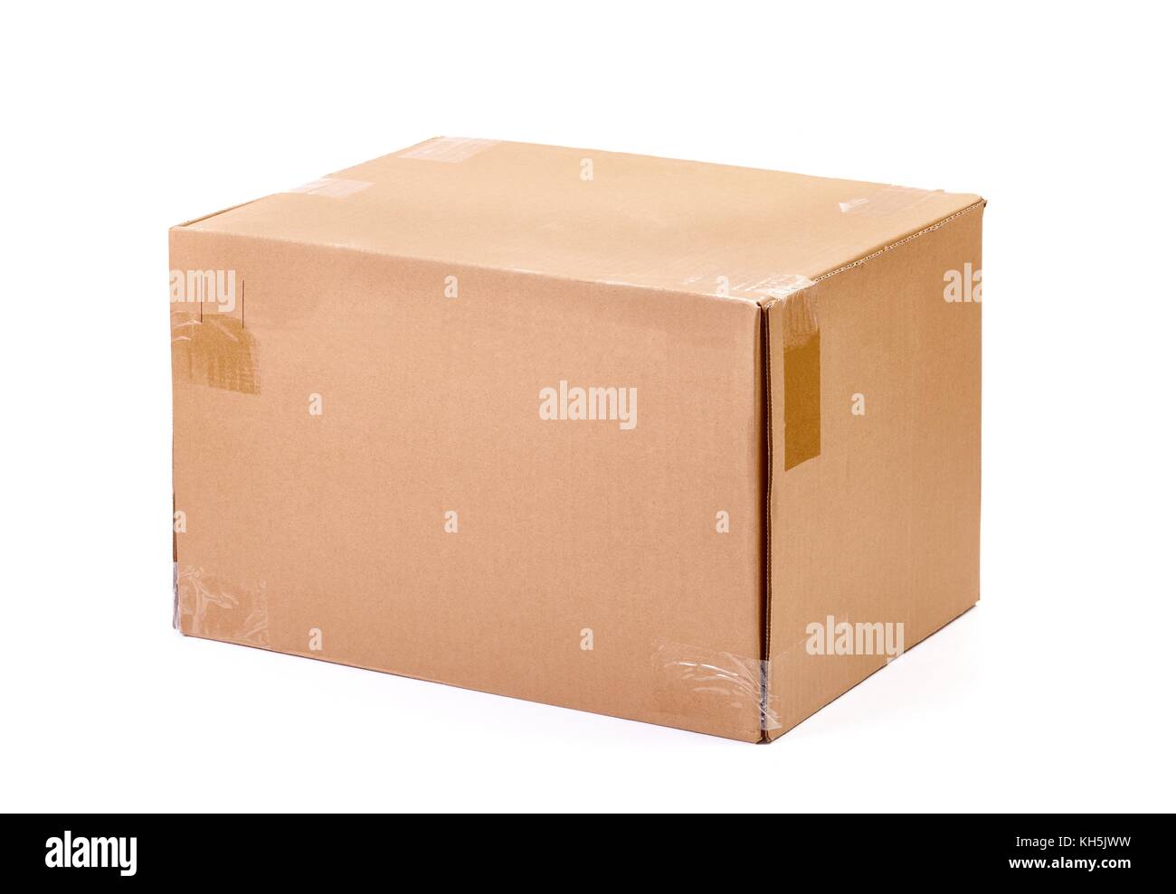 Unopened Cardboard Box Stock Photo
