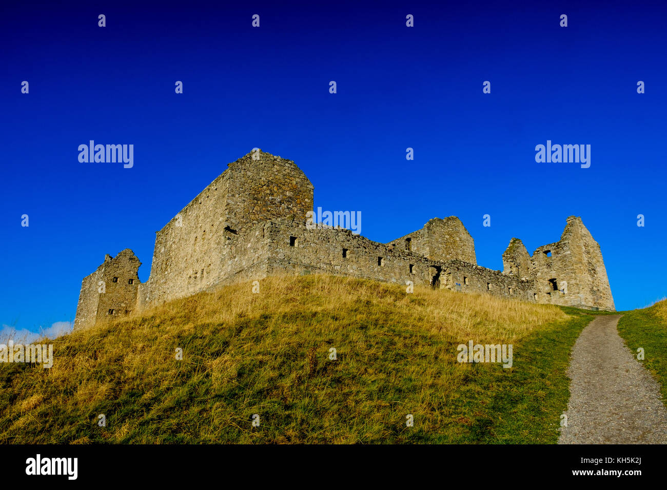 Ruthven Barracks, near Ruthven in Badenoch, Scotland, are the smallest