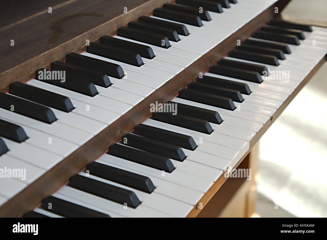 Church Organ Keyboard Stock Photo Alamy