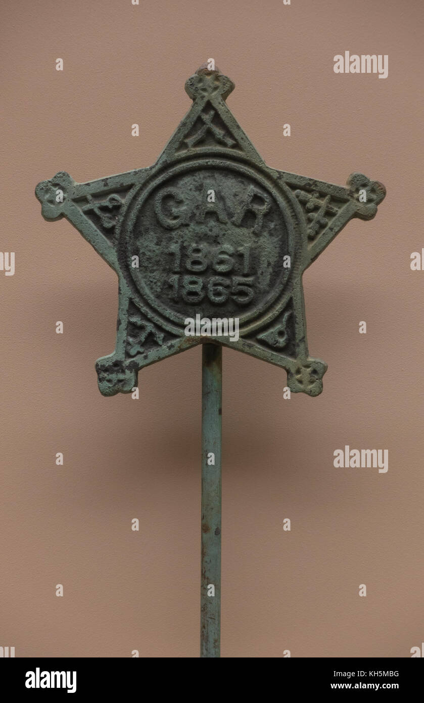 The Grand Army of the Republic grave marker, National Civil War Museum, Lincoln Circle, Harrisburg, PA, United States Stock Photo