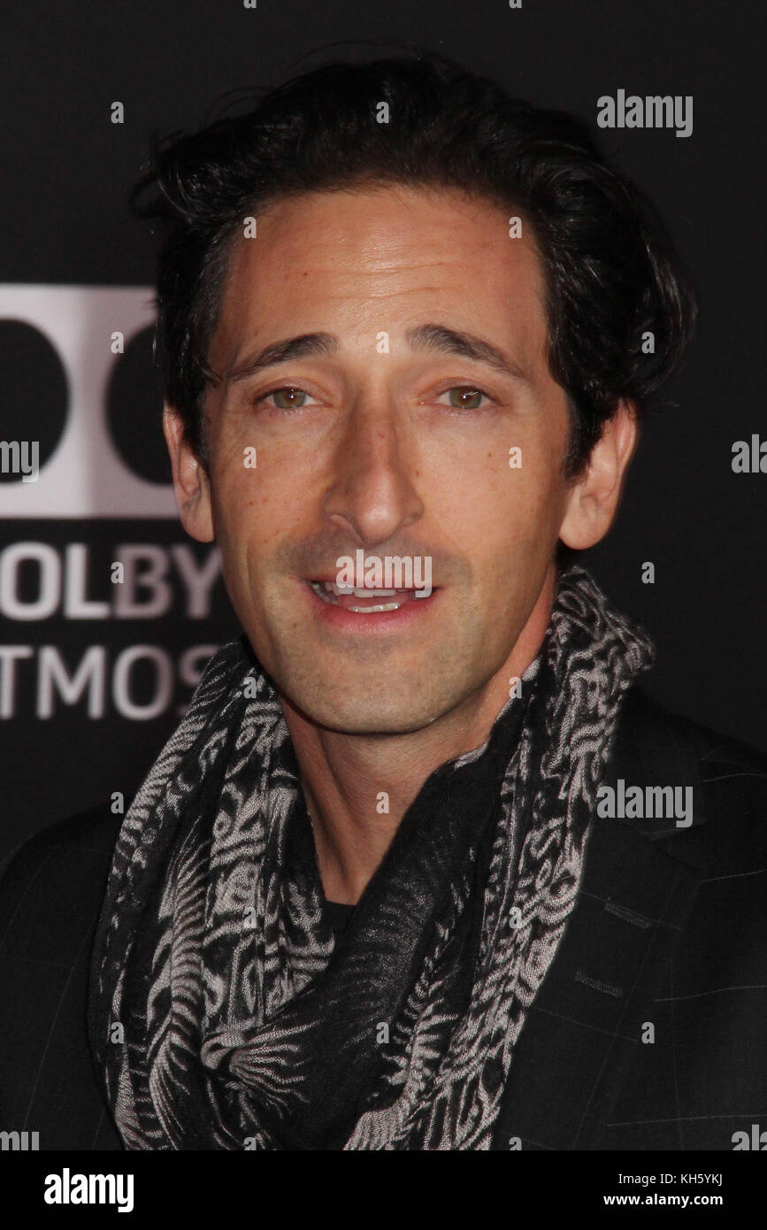 Los Angeles, US. 13th November, 2017. Adrian Brody 11/13/2017 The World