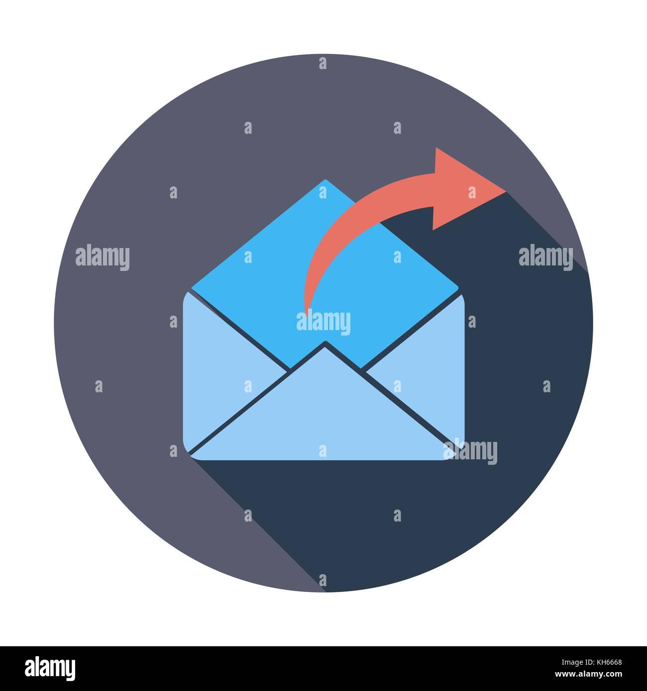 Envelope flat icon Stock Vector Image & Art - Alamy