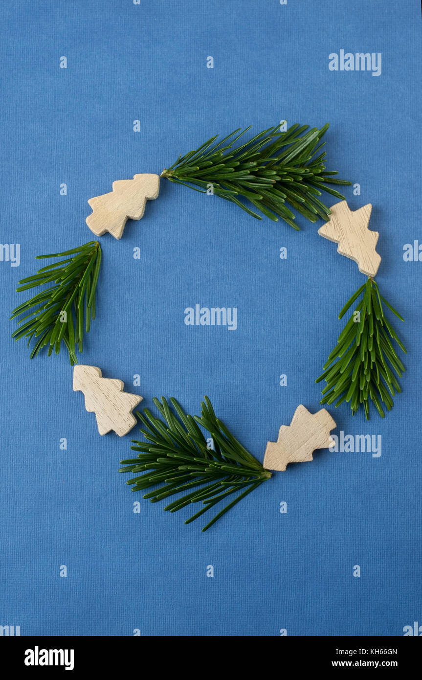 Christmas concept background with pine tree Stock Photo