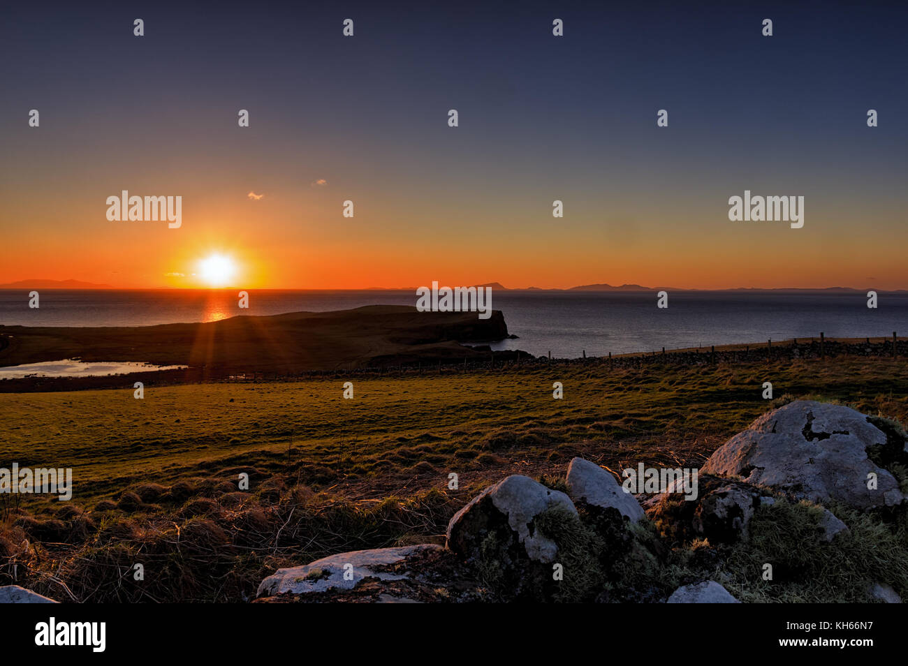 Sunset on The Isle of Skye Stock Photo - Alamy