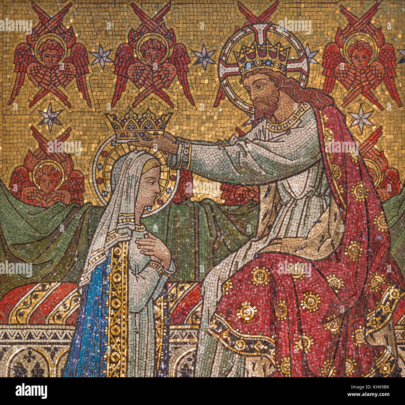 Coronation virgin mary mosaic hi-res stock photography and images - Alamy